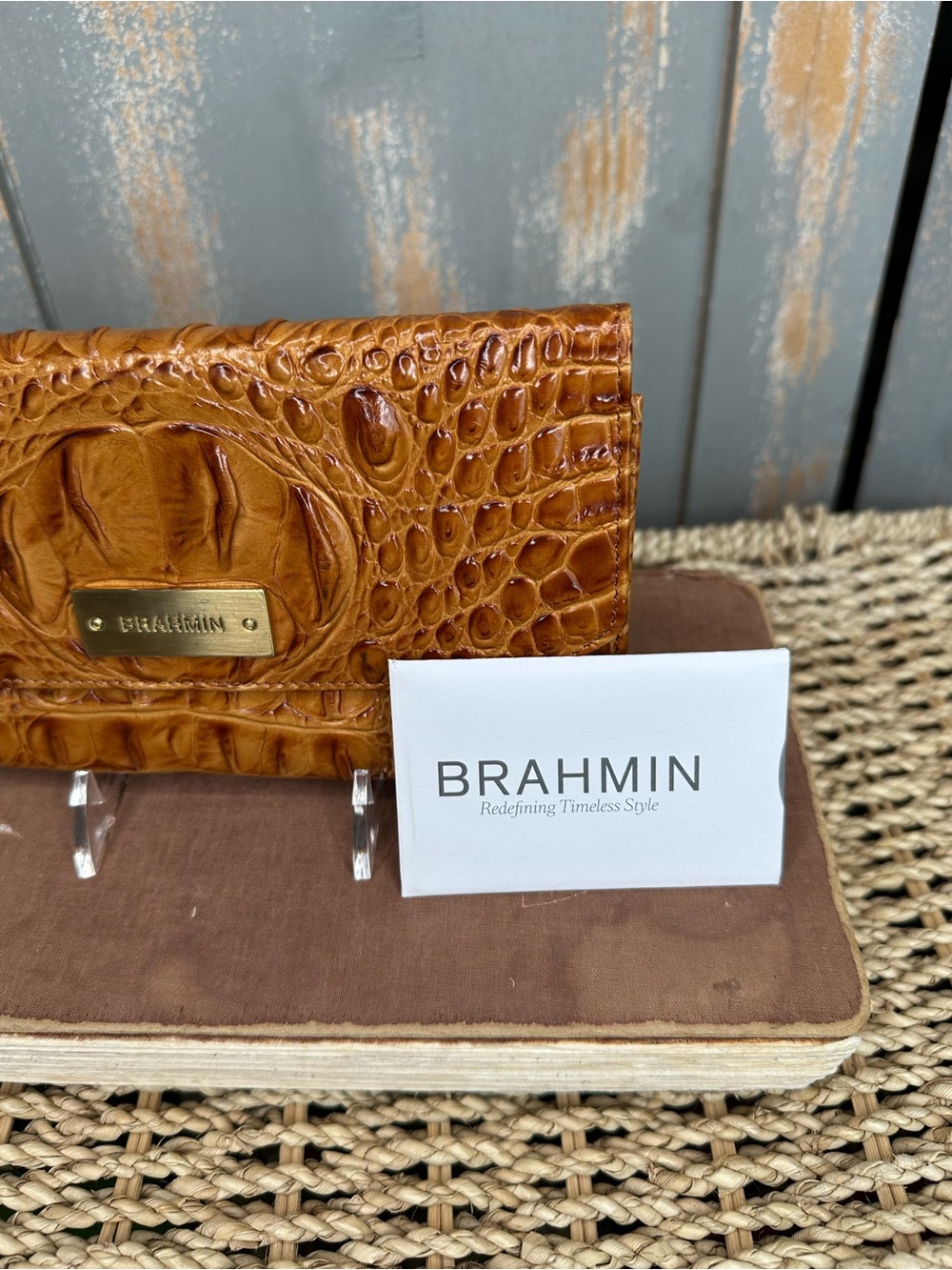 Brahmin Bristol Wallet Whiskey Melbourne NWT - Picture 15 of 16